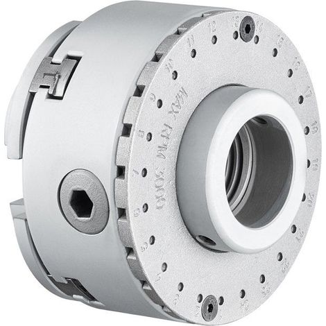 Mandrin de tour à bois auto-centrant - 4 mâchoires - Clé en T - φ 70 x 65 mm (1/5)
