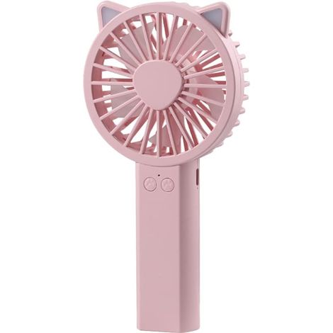 Mini ventilateur USB portable rose (1/5)