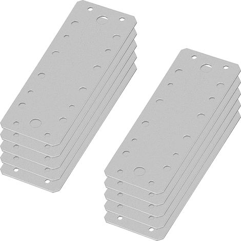 Verzinktes Lochblech für Konstruktionsfugen, 177 x 65 mm, 10er-Set (1/5)