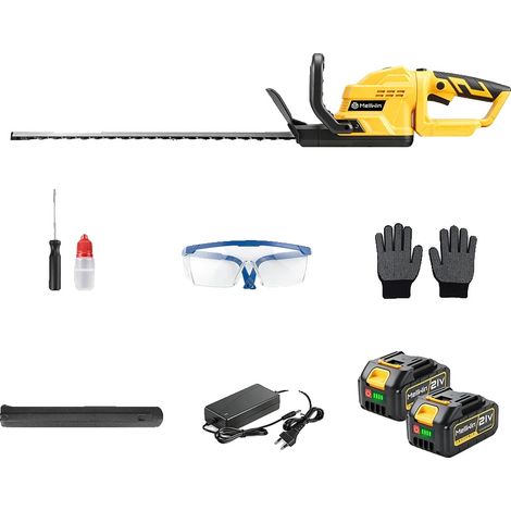 Akku-Elektro-Heckenschneider, 20000 U/min Geschwindigkeit, 180° drehbarer Griff, 2xBatterie Set, 100V-127V EU Stecker Typ C (1/2)