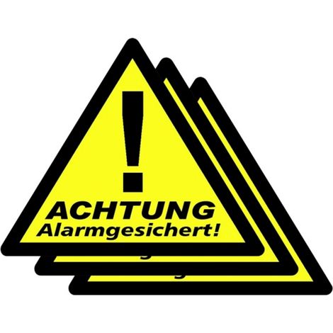 WAK-A Aufkleber Alarmgesichert 3er (1/2)