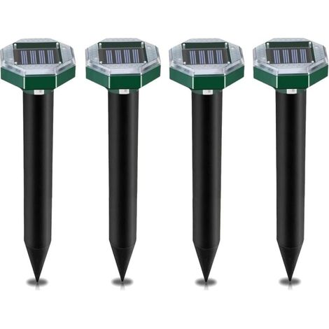 Répulsif à rats solaire avec ultrasons, paquet de 4 répulsifs à rats (octogonal) (1/5)