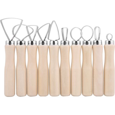 Set di 10 strumenti per modellare la cera – strumenti per modellare – ceramica – argilla – set di accessori – JR2-10