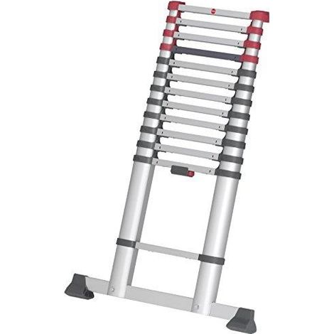 Hailo Flexline 260 Escalera telescópica plateada 380 cm