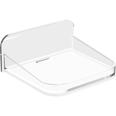 Étagère Murale Miniature,Support Flottant pour Caméra de Sécurité Installation sans Perçage pour Appartement Fenêtre Dortoir Locataire Salle de Bain (1/5)