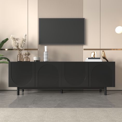 Mobile mobile tv contenitore 175 cm 4 ante nero HAVRYA (1/5)