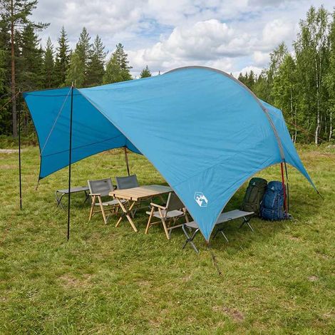 vidaXL Telo da campeggio resistente all'acqua Blu 550 x 400 x 230 (1/5)