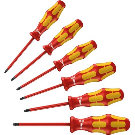 FP – Jeu de tournevis VDE 6 pièces – Empreinte TORX® intérieure – Acier nickelé – Poignée Kraftform pour confort et sécurité (1/9)