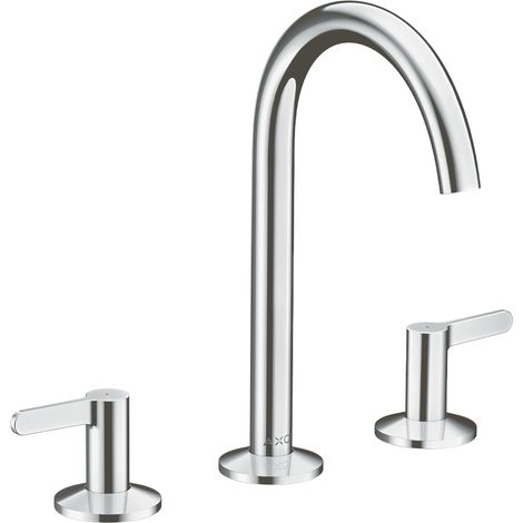 hansgrohe AXOR One 3-Loch Waschtischarmatur 170 mit Push-Open (1/5)