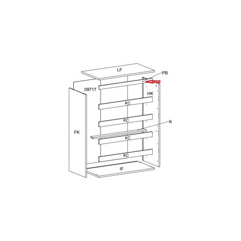R TRAVERSO PB X KIT CASSETTIERA 5C NOVA 77X40X107 BIANCA