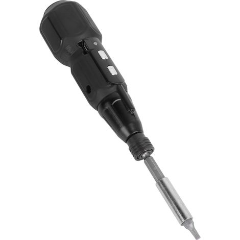 Tournevis électrique sans fil avec lampe LED, acier allié, batterie 900 mAh, chargement USB, manuel d'utilisation, kit 2 en 1, noir (1/5)
