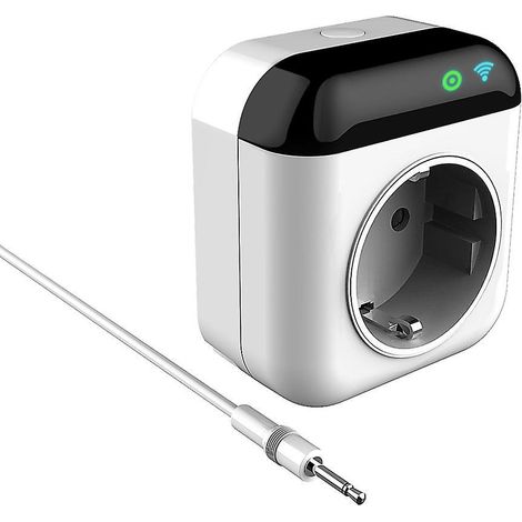 thermostat Wifi Intelligent Programmable, Regulateur De Temperature Prise Sans Fil 15a, Controle Par Application, Commande Vocale Minuterie Interr