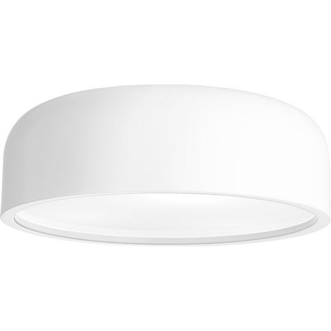 Merano Independence Plafonnier Cylindrique 3 Lumières Acier Blanc Mat Acier Blanc Mat LED E27