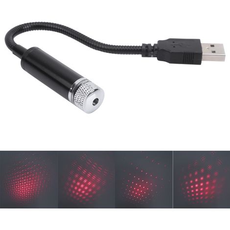 Sternenhimmel-Projektor-Deckenleuchte fürs Auto, verstellbare USB-Stimmungslampe, schwarze Innenausstattung (1/5)