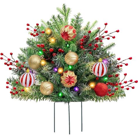 Sapins de Noël Extérieurs pour Porche et Balcon Arbre de Noël Artificiel Décoration pour la Maison pour Appartement Bureau École Séjour (1/5)