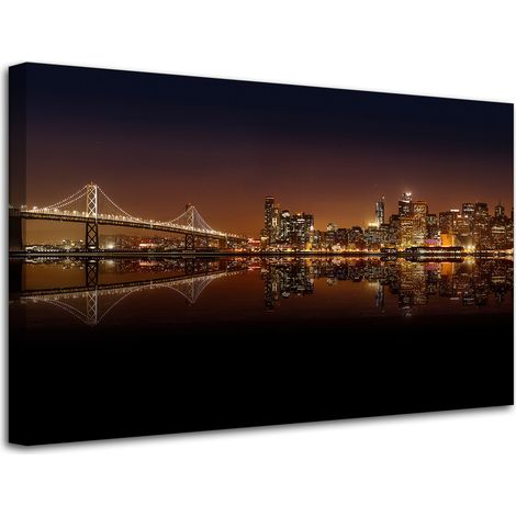 Leinwanddruck Architektur von San Francisco 80x50