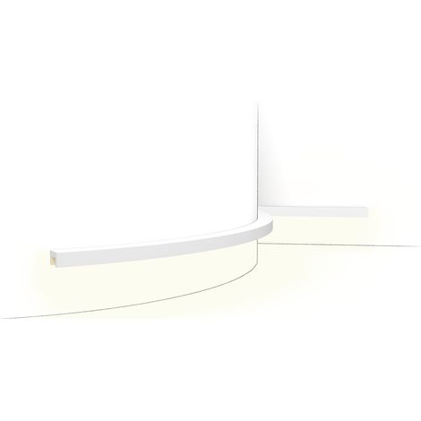 Eckleiste Orac Decor CX190F AXXENT U-PROFILE flexible Eckleiste Zierleiste Stuckleiste zeitloses klassisches Design weiß 2 m