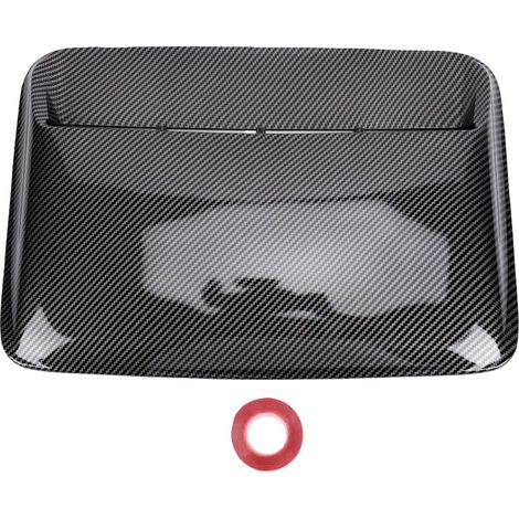Decorative Universal Air Intake Hood Slat, 40x28 cm, ABS Carbon Fiber Pattern, Car Air Vent Cover with Adhesive Strip for Flat Vehicles (1/5)