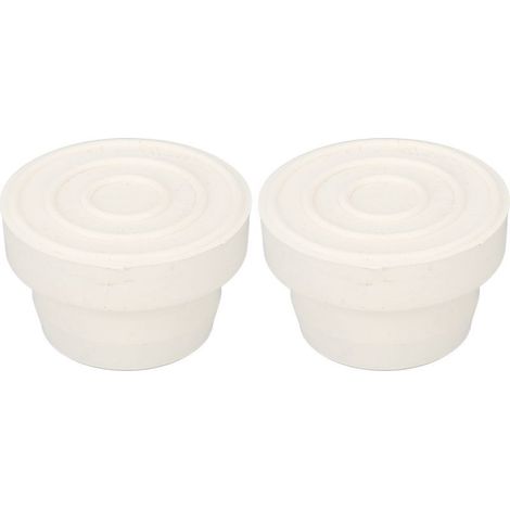 2 Pare-chocs Échelle Piscine – Bouchons Extrémité Intérieurs, Dimensions 5.7x5.7x3.7cm pour Accessoires Natation (1/5)