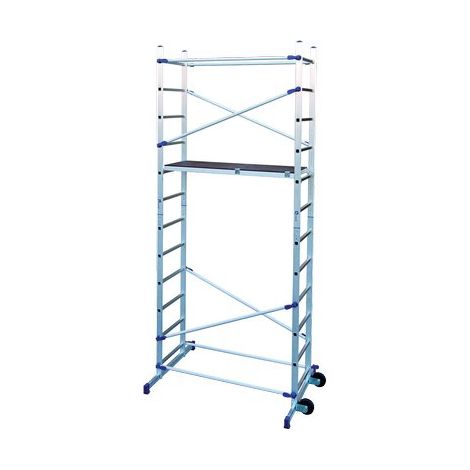 TRABATTELLO CLIC FACAL  ALLUMINIO CM 143X51 H. CM 236/365