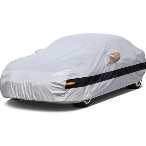 Bâche auto 10 couches imperméable respirante pour Volkswagen Jetta (2005-2021) argent (1/5)