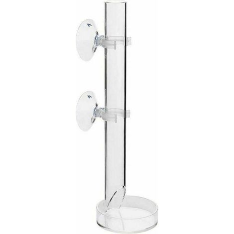 Tube d'alimentation pour crevettes Aquarium de crevettes en acrylique Tube d'alimentation assemblé (25 cm)