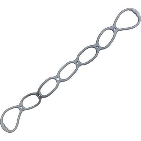 Bande de résistance réglable à 7 anneaux, adaptée aux entraînements à domicile, aux programmes de fitness et aux bandes élastiques de récupération. (1/5)