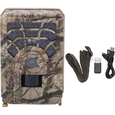 Caméra de chasse 5MP 2560x1440 IP56 étanche, boîtier ABS, vision nocturne infrarouge 720P pour chasse en extérieur (1/5)
