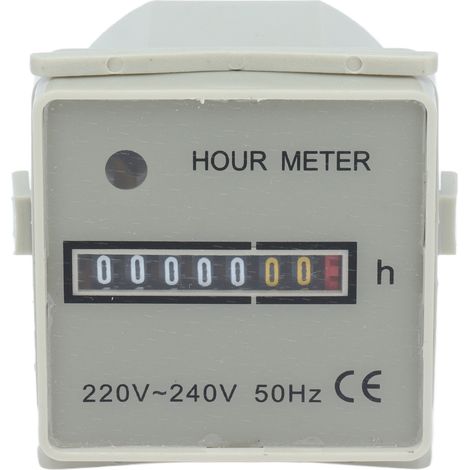 Mechanischer Betriebsstundenzähler HM-2/UWZ48 für industrielle Anwendungen, 220–240 V, geringer Stromverbrauch 0,3 W