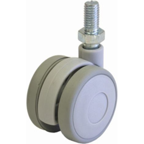 BL RUOTA P/MOBILE D.40 MM PERNO GRIGIO 2 PZ