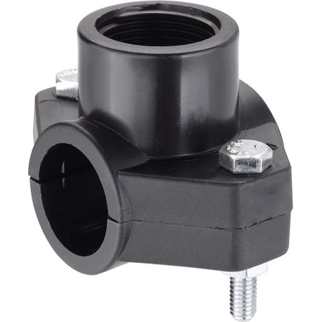PRESA A STAFFA IN POLIPROPILENE Ø 25 x 1/2 - pz 2
