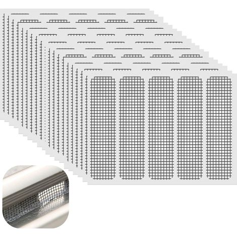 Lot de 4 kits de réparation de moustiquaires, enduits de réparation, enduits anti-moustiques pour portes et fenêtres, ruban de réparation de maille, moustiquaire résistante aux rayures (1/5)