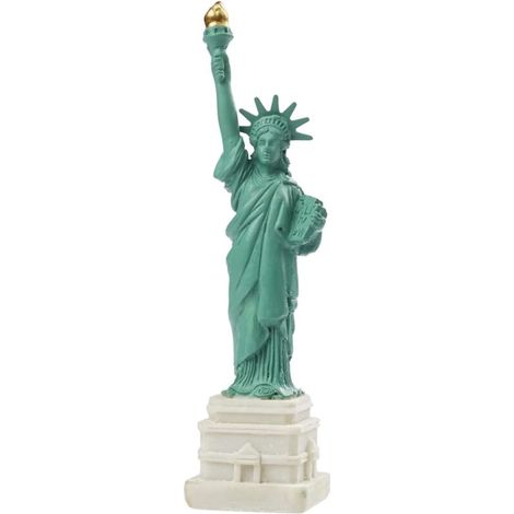 Statue de la Liberté en figurine, 2,7 x 11 cm, Vert, décoration de collection, cadeau original, symbole de liberté, décoration intérieure