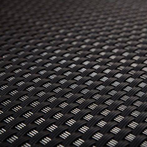 Balkonblende 0,9m Br. (Meterware) Sichtschutz aus PE-Rattan schwarz (1/5)