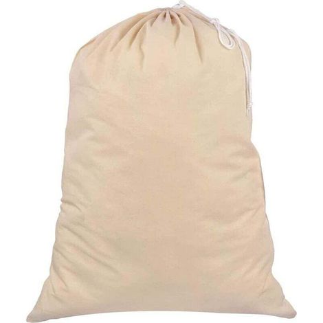 Blanc cassé (2 pièces) 1 très grand sac à linge très résistant,55 cm x 45 cm