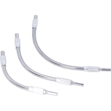 Kit de 3 rallonges flexibles universelles pour forets, porte-forets 1/4 po (1/5)