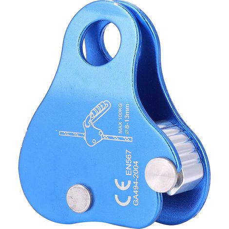 Outdoor-Kletter- und Bergsteigerausrüstung Aluminium-Seilgriffsicherungssets Blau (1/5)