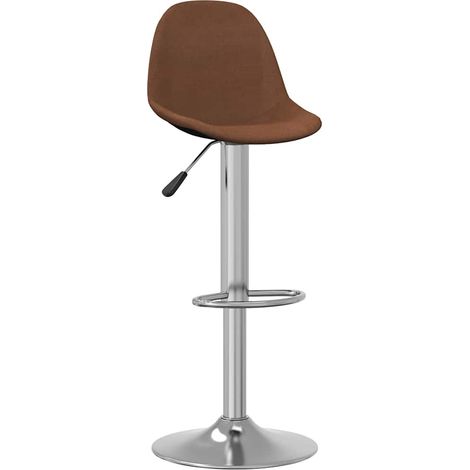 Maison Exclusive - Barhocker 2 Stk. Braun Stoff (1/5)