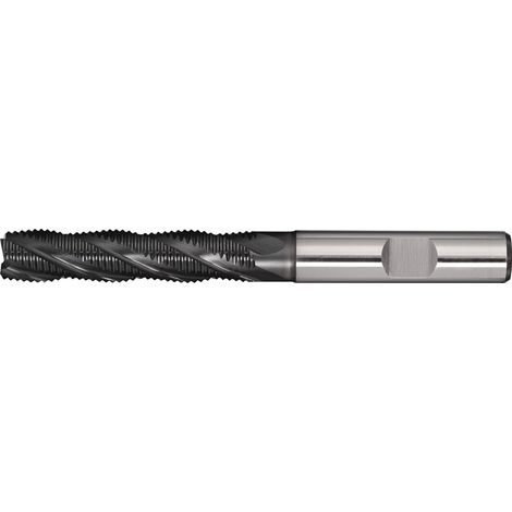 TECWERK Schaftfräser DIN 844 Typ HR Nenn-Ø 12 mmHSS-Co PM ALCRONA DIN 1835 B Schneidenanzahl 4 lang