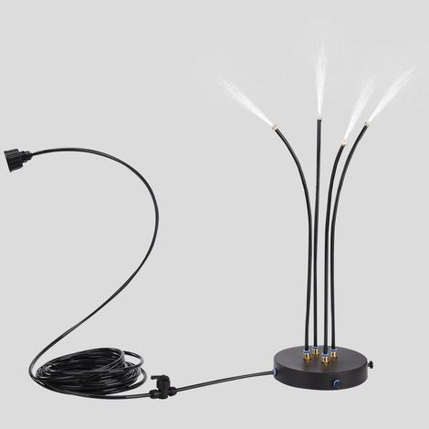 Freistehendes Sprühnebelsystem für Terrassen. Flexibel und in sich geschlossen. EU-Düse. Schwarzer Kunststoff. Ideal für Gärten und den Außenbereich. (1/5)