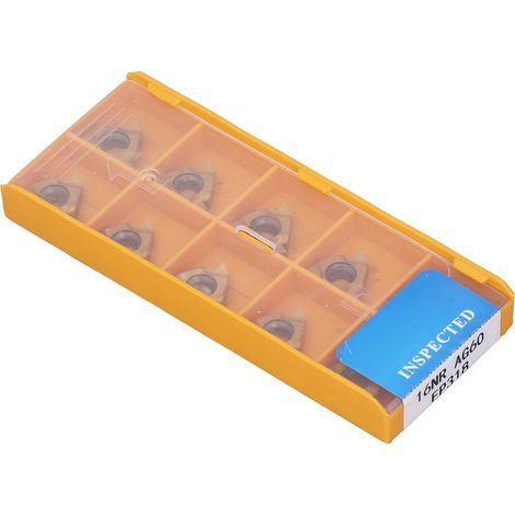 10 Hartmetall-Dreheinsätze mit niedriger Festigkeit und hoher Zähigkeit, dick beschichtet, für CNC-Werkzeuge für Stahl, 10er-Packung (1/5)