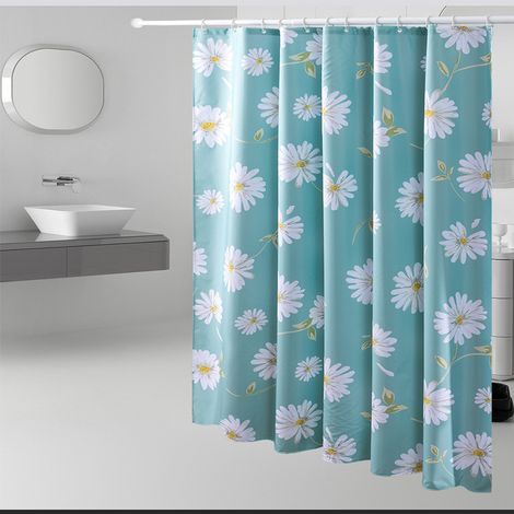 Rideau de douche 200x200, rideau de douche textile sur tringle, ZQKLA (1/5)