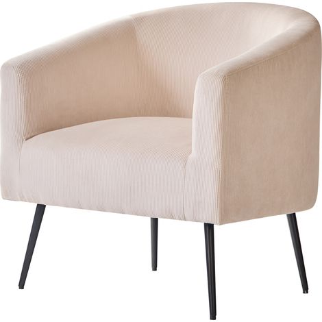 Nordlys - Fauteuil de Salon Scandinave Design Pieds Metal