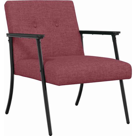 Armchair Wine Red Fabric vidaXL