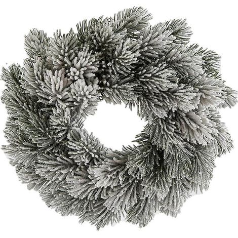 Ghirlanda pino innevato Ø60 cm x 135 rami
