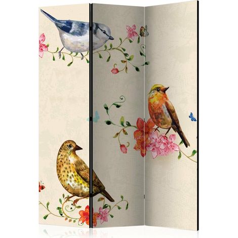 Paravent chant des oiseaux 3 volets - 135 x 172 cm (1/5)