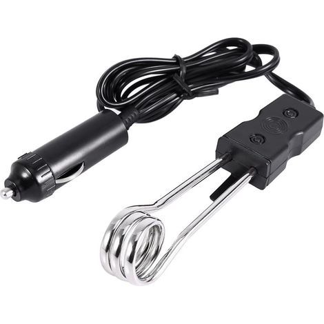 Scaldabagno elettrico portatile mini 12V/24V per auto, scaldabagno ad immersione per acqua bollente, ideale per viaggi, campeggio, picnic, nuovo (12V) (1/5)