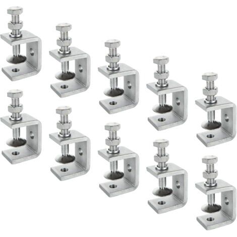 10 Pièces Serre Joints C 30mm, Pince C Acier Inoxydable 304 Réglable Plage de Serrage 0-25mm pour Soudage Charpentier Montage Domestique, l'Ébénisterie (1/5)