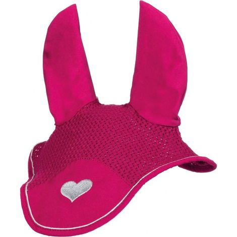Cuffia antimosche modello Sweet Valentine: full, fucsia /argento 3971