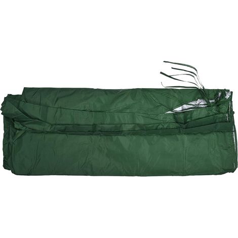 Couverture de Parasol de Patio pour Pavillon extérieur, Protection UV, Tissu Oxford imperméable résistant à la décoloration, Taille 5,2x2m/17,1x6,6ft, Protecteur de (Verte),Verte (1/5)